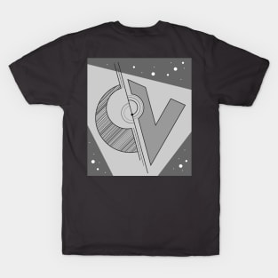 Abstract geometrical figures in space T-Shirt